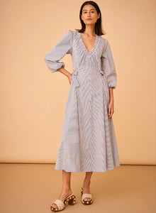 Hunter Bell - Vera Dress - Embellished Croquet Stripe