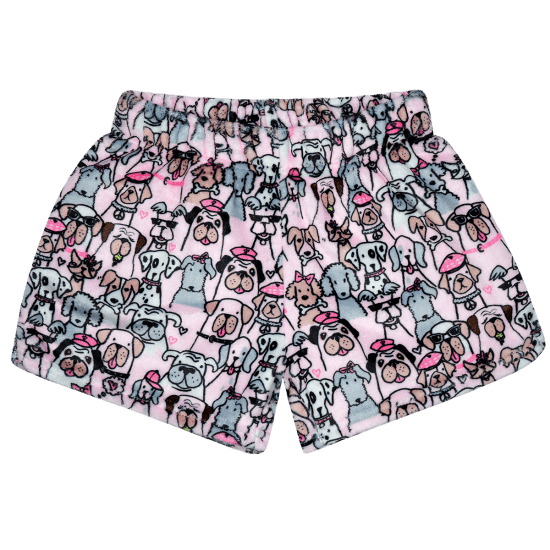 Iscream - Puppy Love Plush Shorts w/ Back Pocket