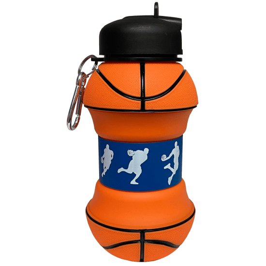 Iscream - Basketball Silicone Collapsible Water Bottle