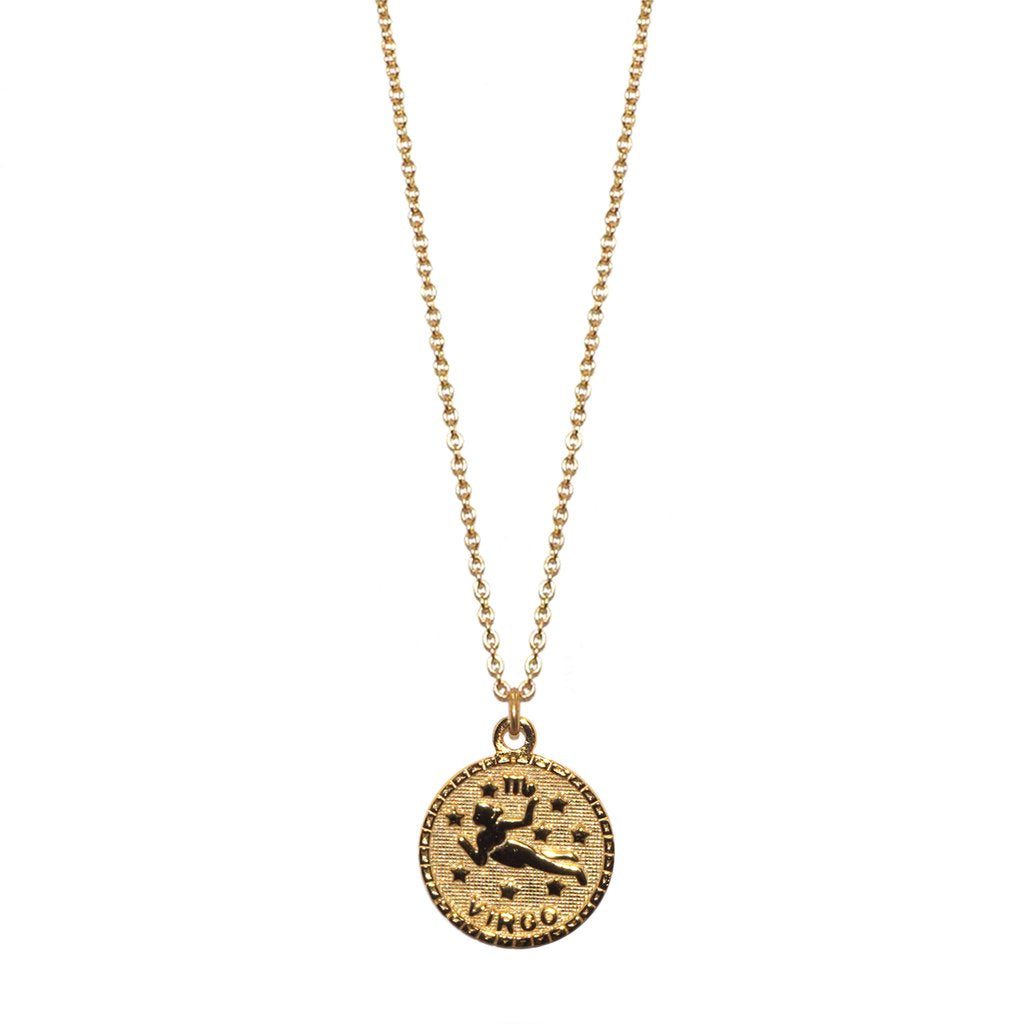 Marlyn Schiff - Virgo GF Zodiac Coin Necklace