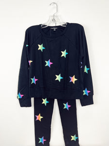 Flowers By Zoe - Multi Star Pullover w/ Matching Legging Set