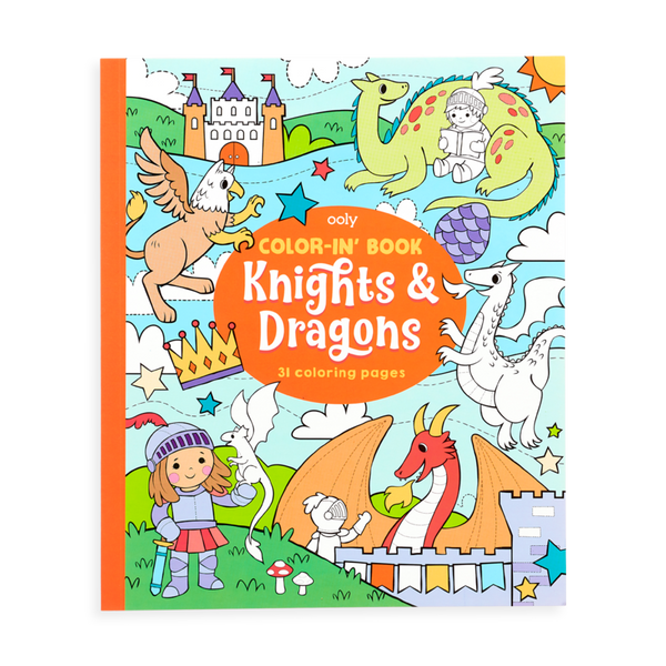 Ooly - Color-In' Book Knights & Dragons