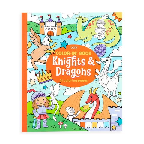 Ooly - Color-In' Book Knights & Dragons