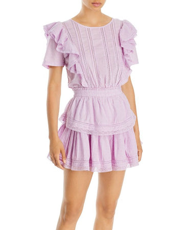 love shack fancy natasha dress pink LoveShackFancy Women's Natasha Dress