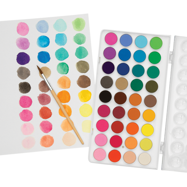 Lil" Watercolor Paint Pods 37 PC Set Washable Warercolors