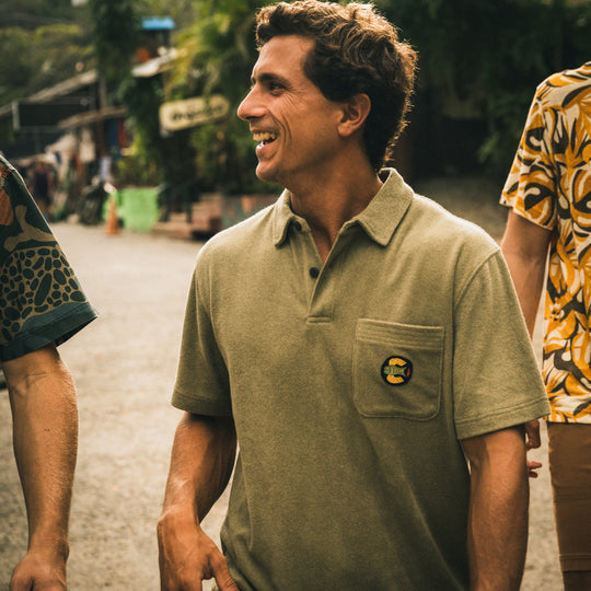 Howler Bros. - Plusherman Terry Polo Aloe