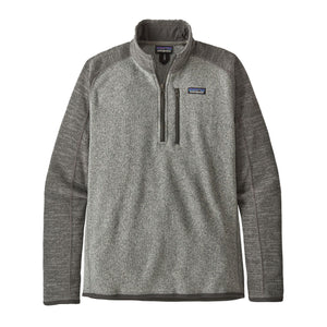 Patagonia - M's Better Sweater 1/4 Zip Nickel w/ Forge Grey