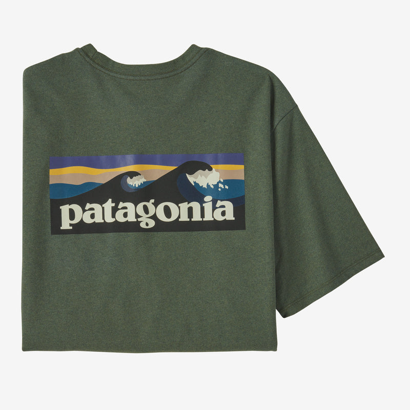 Patagonia - Men's Boardshort Logo Pocket Responsibili-Tee - Hemlock Green