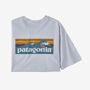 Patagonia - M's Boardshort Logo Pocket Resp.-Tee White