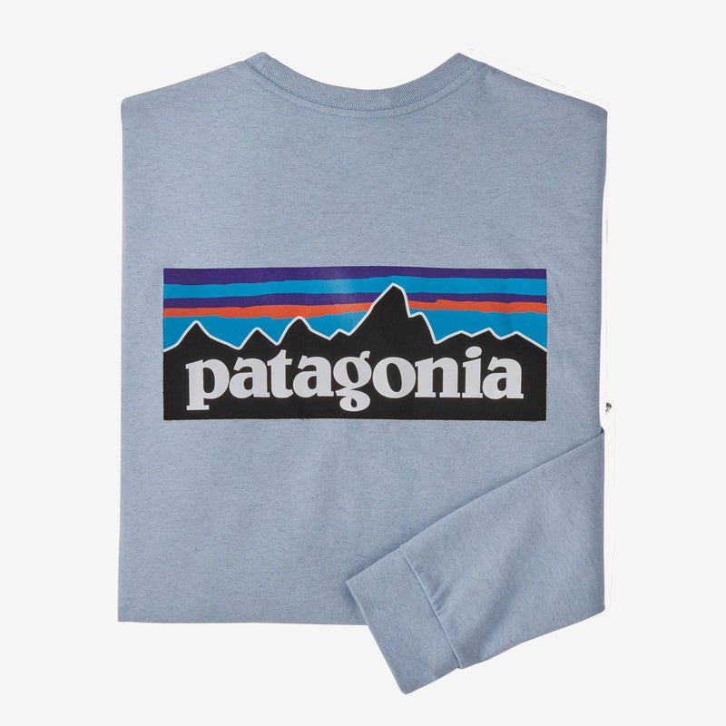 Patagonia - Men's Long sleeve Logo Responsibili-Tee - Steam Blue