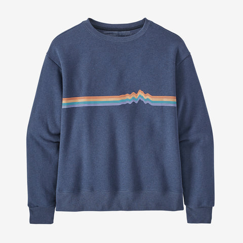 Patagonia - W's Ridge Rise Stripe Uprisal Crew Current Blue