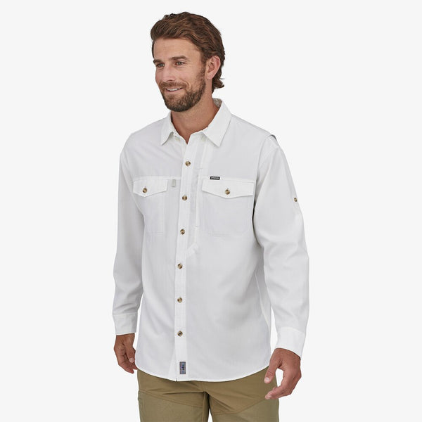 Patagonia - M's L/S Sol Patrol Shirt WHI White
