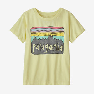 Patagonia - Baby Regenerative Organic Certified Cotton Fitz Roy Skies T-Shirt Isla Yellow