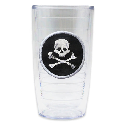 Smathers and Branson - Jolly Roger Needlepoint Tervis Tumbler Black