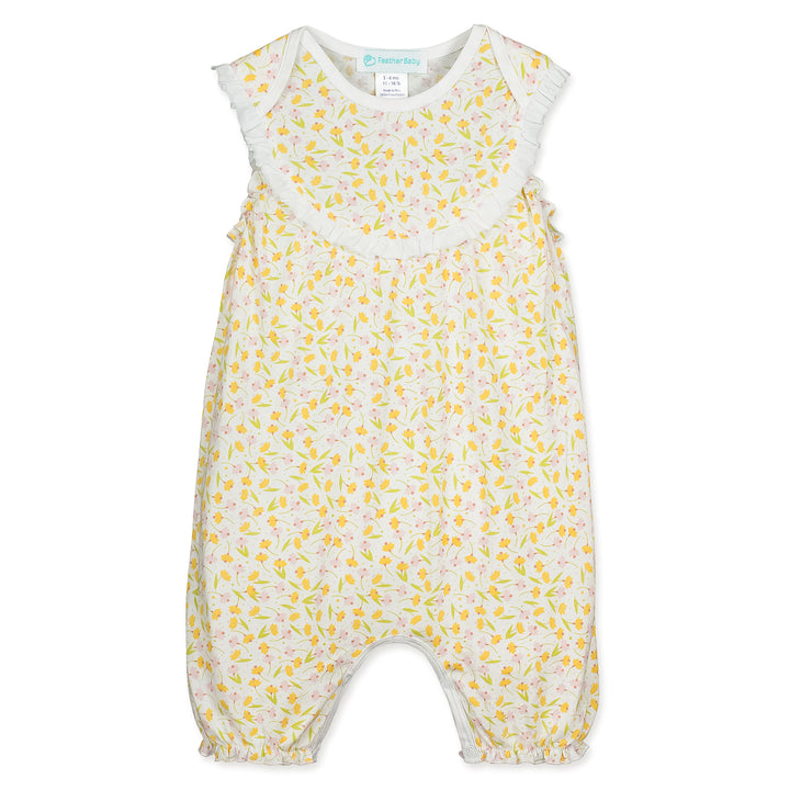 Feather Baby - Baby Girl Yoke Romper Bonnie Floral