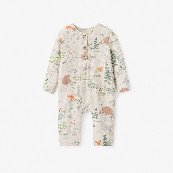 Elegant Baby - Bear Print Jumpsuit