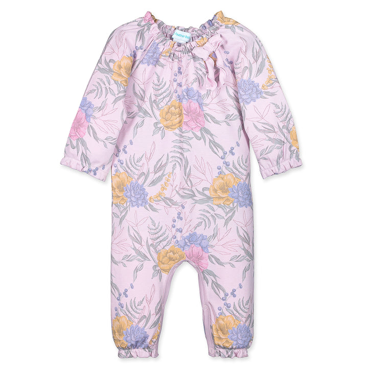 Feather Baby - Baby Girl Zoey On Pink Bow Romper