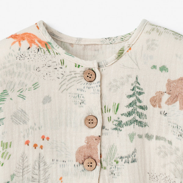 Elegant Baby - Bear Print Jumpsuit