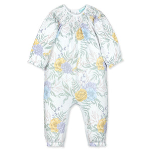 Feather Baby - Zoey On White Hand Smocked Romper