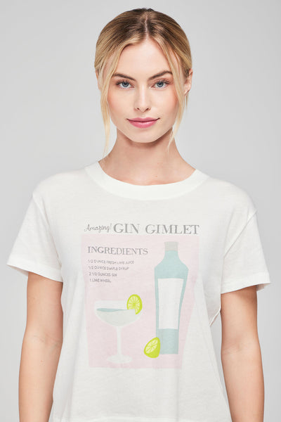 Wild Fox - Gin Gimlet Charlie Tee - Clean White