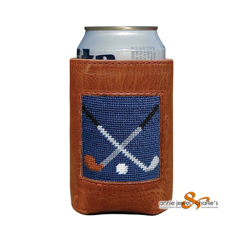Smathers & Branson - Crossed Clubs Needlepoint Can Cooler