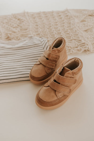 Consciously - Hard Sole High Top Sneaker - Aged Camel