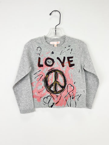 Lisa Todd - W's Peace & Love Sweater Silver Mist