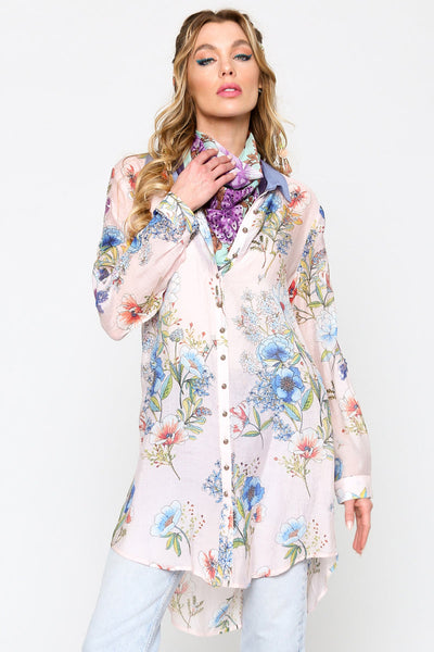 Aratta - Pretty Girl Shirt Dress Pale Pink