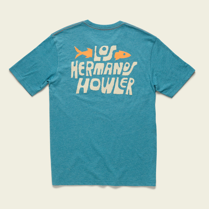 Howler Bros - Select Pocket T - Los Hermanos Pescado - Petrol Heather
