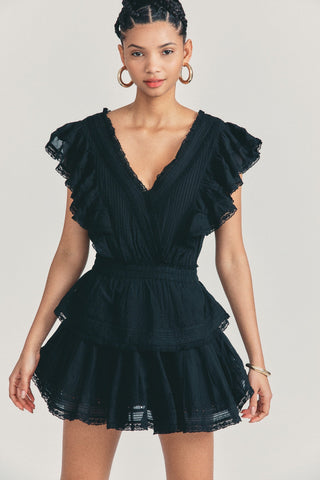 Love Shack Fancy - Gwen Dress Black