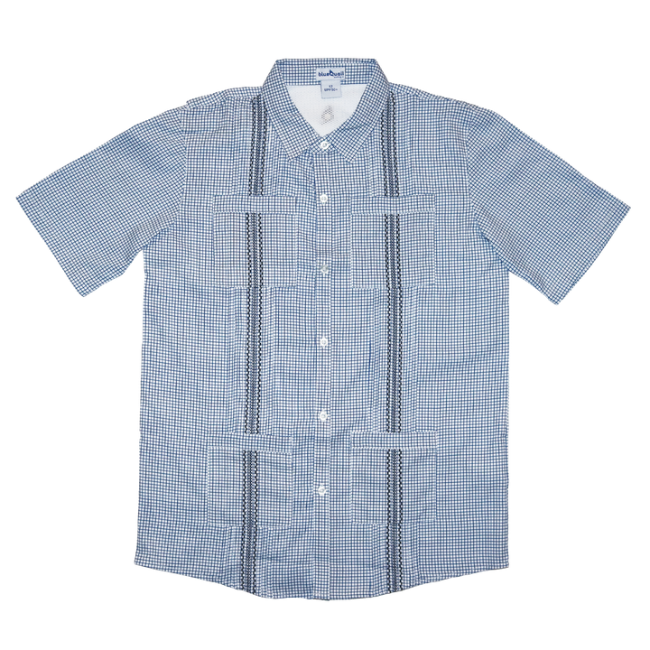 Blue Quail - Gameday New 22 Navy Guayabera S/S Shirt