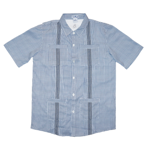 Blue Quail - Gameday New 22 Navy Guayabera S/S Shirt