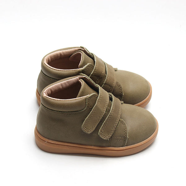 Consciously - Hard Sole Leather High Top Sneaker - Cactus