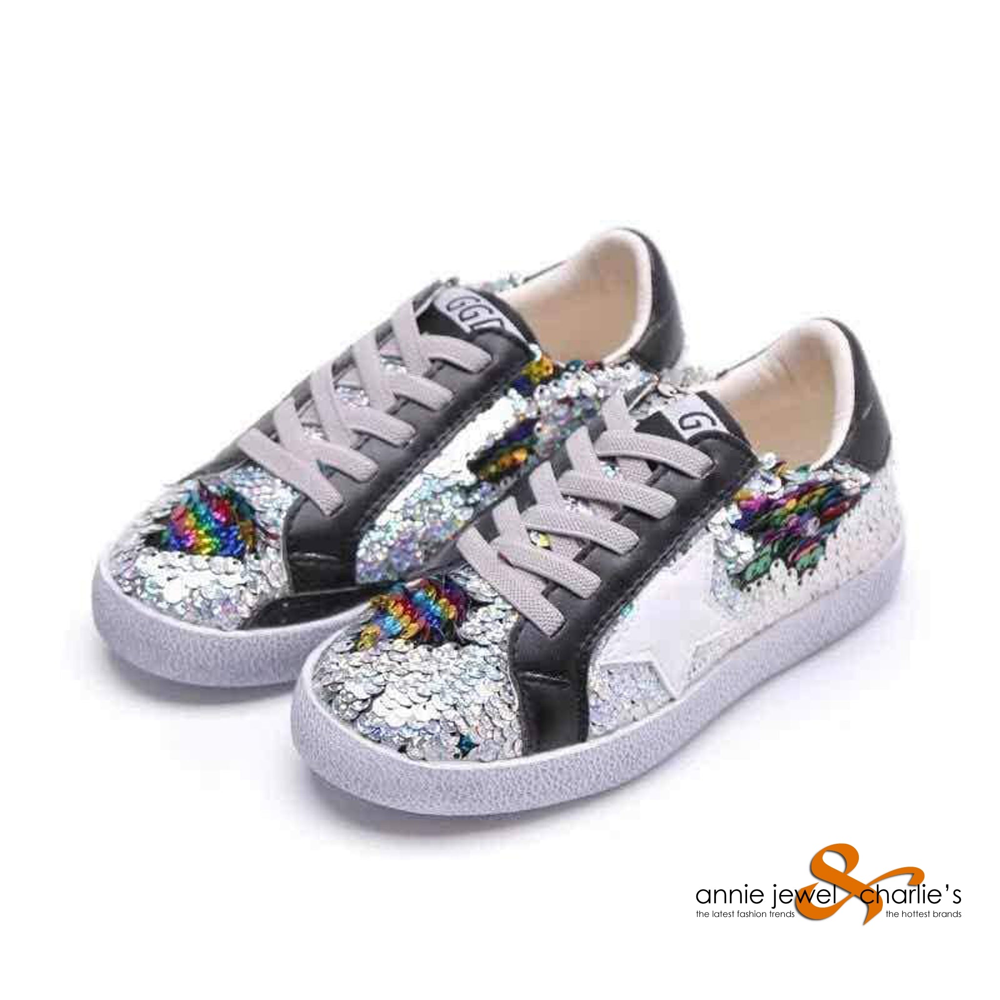 Lola - Sequin Star Sneakers