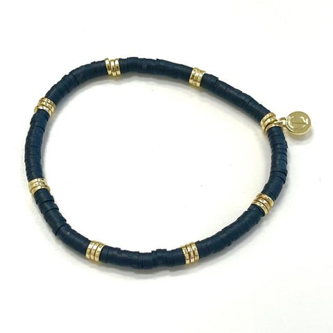 Caryn Lawn - Seaside Skinny Fall Black Gold Bracelet