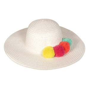 Appaman - Girls Pom Pom Hat - White