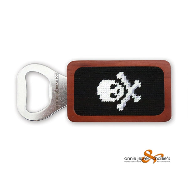 Smathers & Branson - Jolly Roger (Black) Needlepoint Bottle Opener