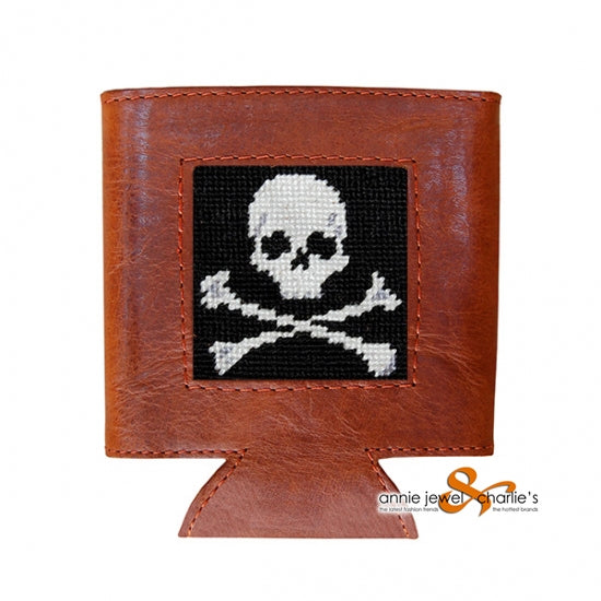 Smathers & Branson - Jolly Roger Needlepoint Can Cooler