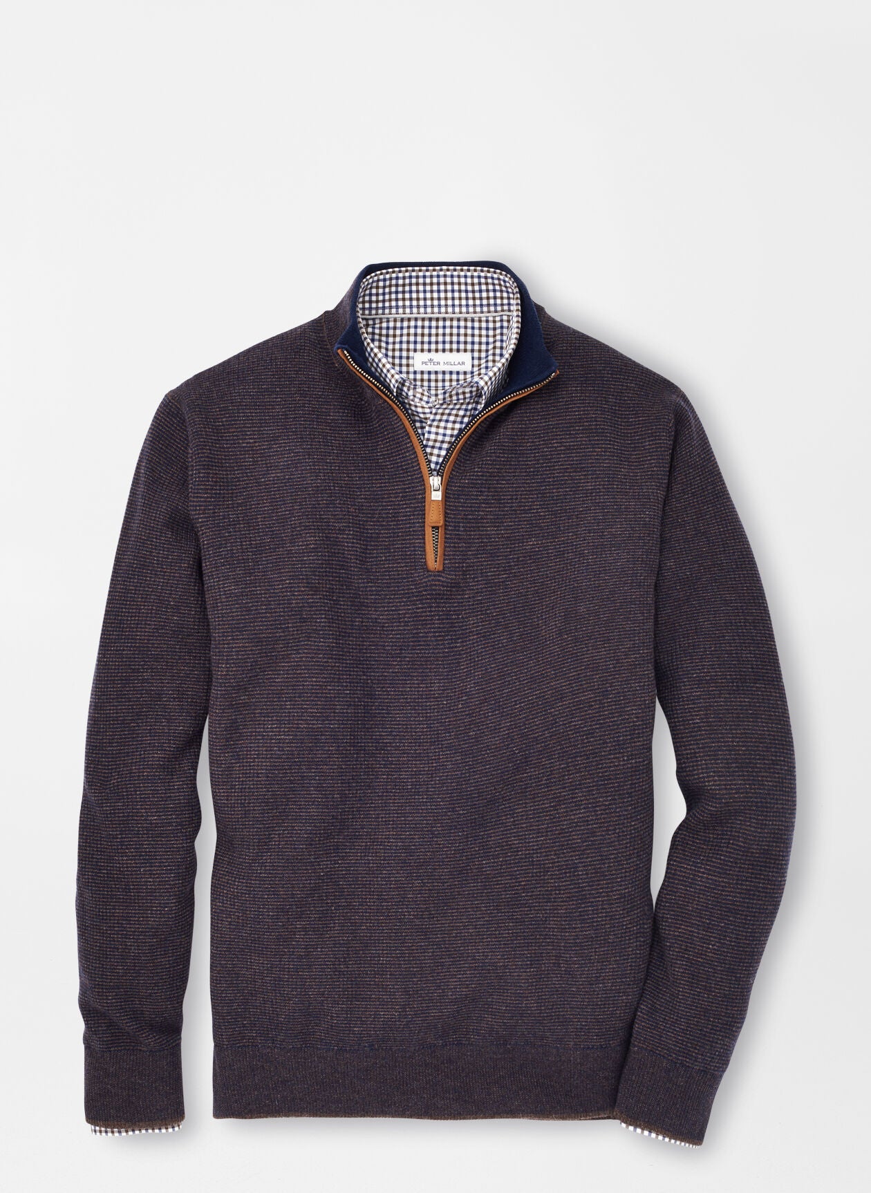 Peter Millar - Wool-Cashmere Quarter-Zip Sweater Scotch or Navy See Below