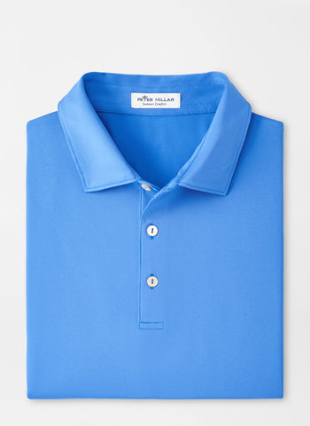 Peter Millar - M's Solid Stretch Jersey Polo BRVR Blue River