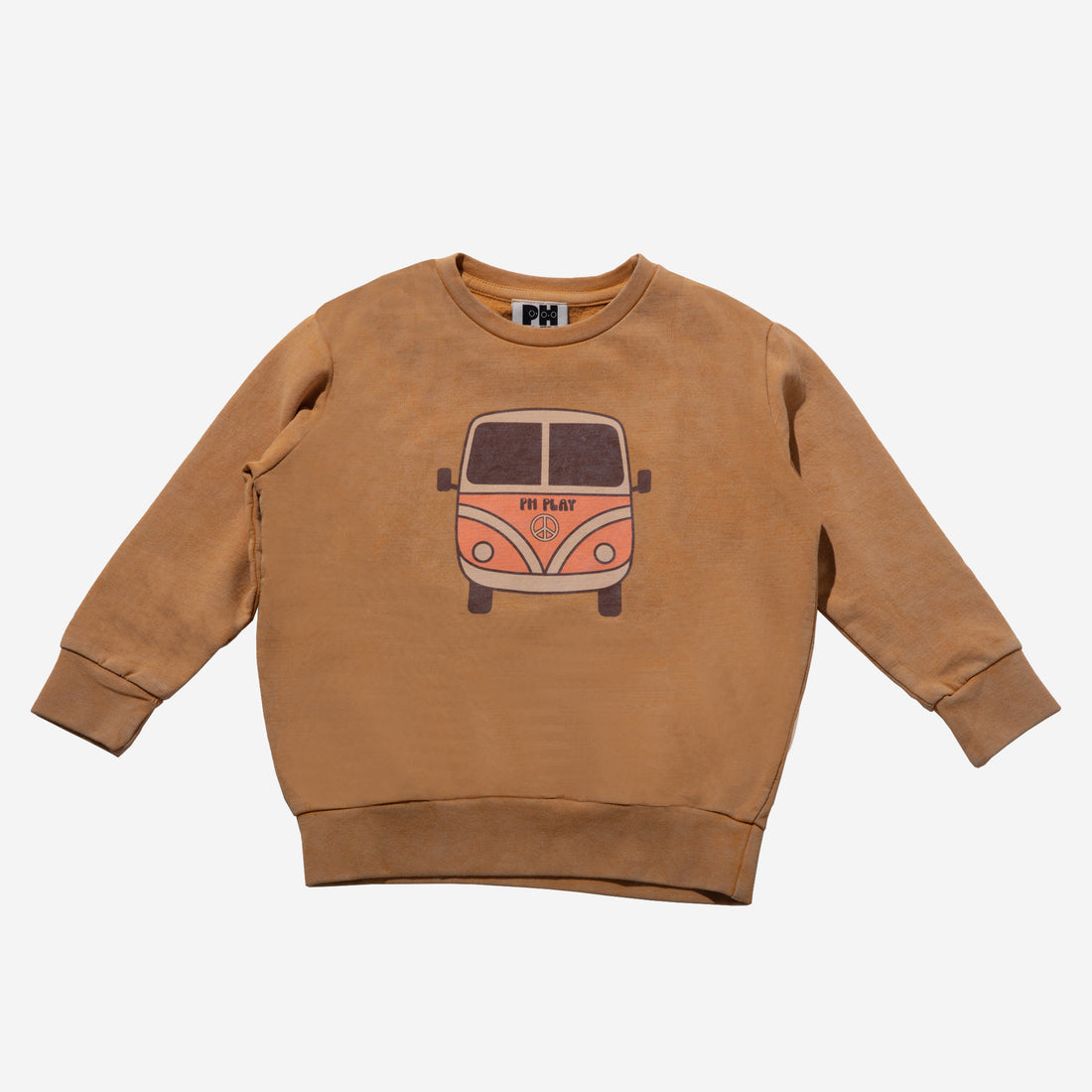 Petite Hailey - Clay Acid Washing Sweatshirt