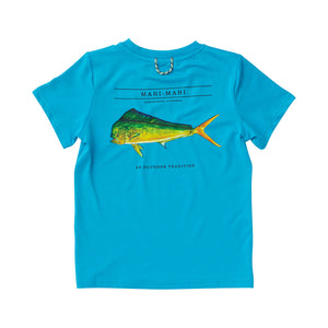 Prodah - Pro Performance Fishing T-Shirt- Swim Cap Blue