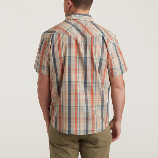 Howler Bros - H Bar B Snapshirt - Atlas Plaid/Brown Rice