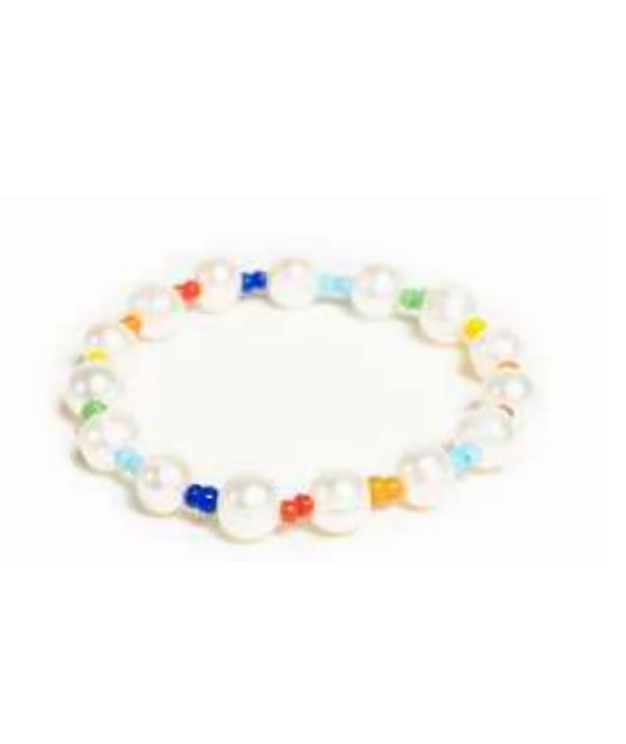 Malibu Sugar - Pearl & Rainbow Seed Beads Bracelet