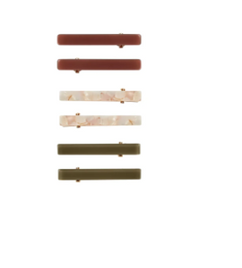 Rylee & Cru - Hair Clip Pack Rose/Wine/Olive