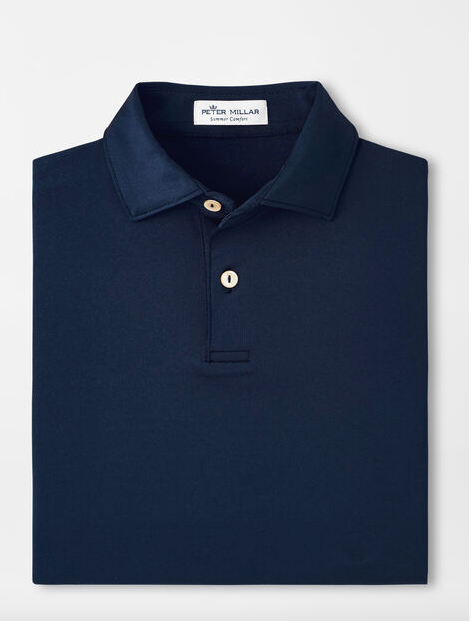 Peter Millar - Youth Solid Performance Jersey Polo Navy