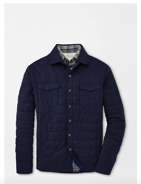 Peter Millar - M's Cotton Cashmere Knit Jacket Navy