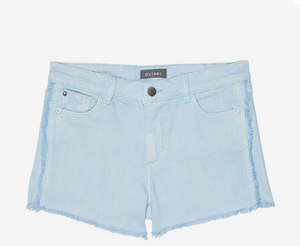 DL 1961 - Girls Lucy Shorts Cloud Blue Frayed