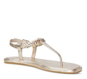 Paige - Drew In Leather Sandal Light Gold