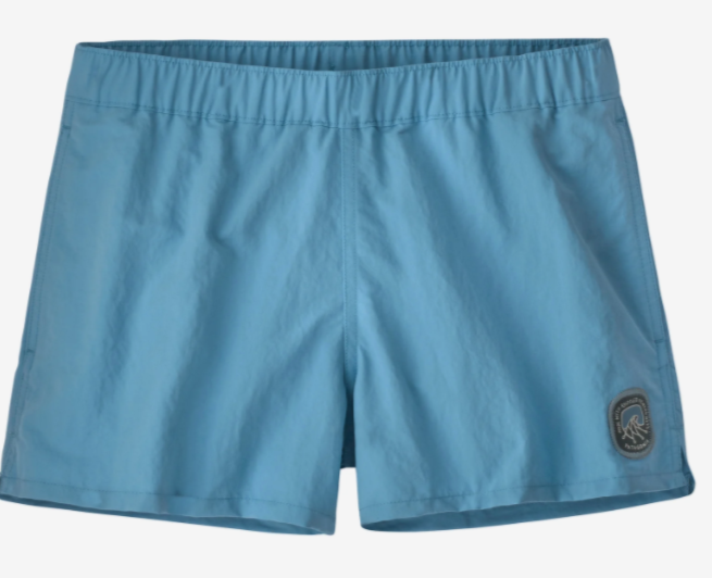 Patagonia - W's Barely Baggies Shorts 2 1/2 inches Clean Currents Patch: Lago Blue